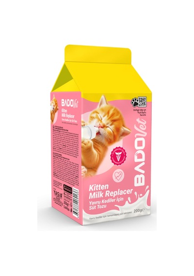 Bado Kitten Milk Replacer Yavru Kediler İçin Süt Tozu Besin Takviyesi 200ml