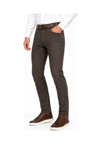 Locus Jeans Erkek Regular Fit Jeans Pantolon 320 Bgl-st05452 Kahverengi