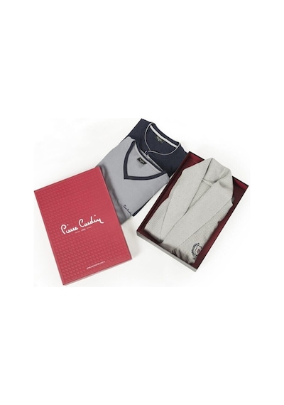 Pierre Cardin 5595 5'li Röpteşambır Pijama Seti - Gri Gri
