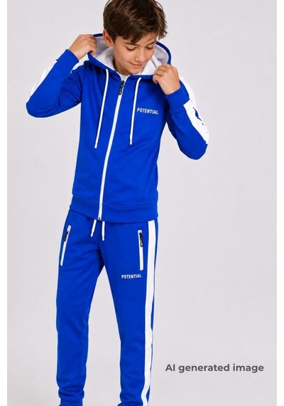 Pina Kids Erkek Çocuk Scuba Potential Kalın Şeritli Kapüşonlu Dalgıç Kumaş Eşofman Takımı Esf7026 Saks Pina Kids Erkek Çocuk Scuba Potential Kalın Şeritli Kapüşonlu Dalgıç Kumaş Eşofman Takımı Esf7026 Saks