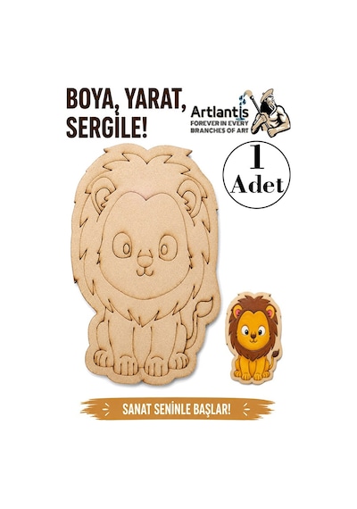 Ahşap Boyama Hayvanlar 1 Adet 10x15 Set2 Hayvan Boyama Figürü Etkinlik Çocuk Gelişim Motor Beceri Anasınıfı Kreş