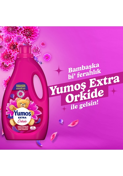 Extra Konsantre Çamaşır Yumuşatıcısı Orkide 105 Yıkama 2520ml X3 Diğer