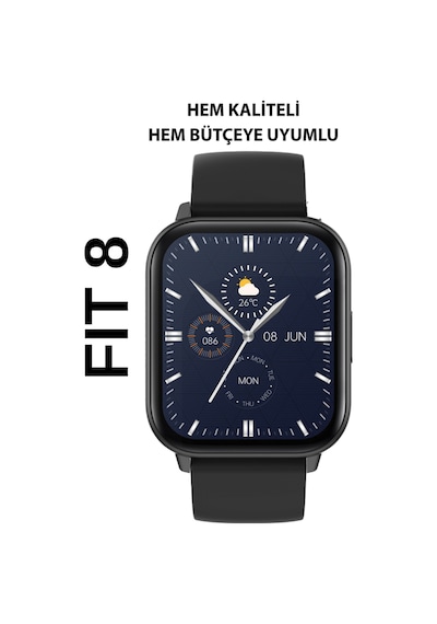 Logia FİT8 45 MM Silikon Kordon Akıllı Saat (Distribütör Garantili)