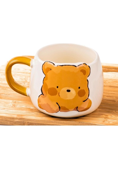 Mukko Home Sevimli Ayı Kabartmalı Porselen Kupa - 350 Ml, El Dekoru Boyama, Şık Ve Dayanıklı Kupa,krem, Mug51k Beyaz - Çok Renkli Mukko Home Sevimli Ayı Kabartmalı Porselen Kupa - 350 Ml, El Dekoru Boyama, Şık Ve Dayanıklı Kupa,krem, Mug51k Beyaz - Çok Renkli