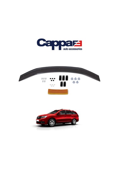 Cappafe Dacia Logan Mcv Ön Kaput Koruma Rüzgarlık 4Mm Abs 2013