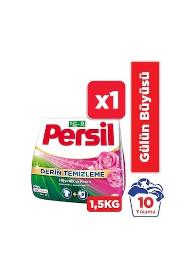 Toz Çamaşır Deterjanı 1,5 Kg 10 Yıkama Gülün Büyüsü, Gülün Büyüsü 1.5kg