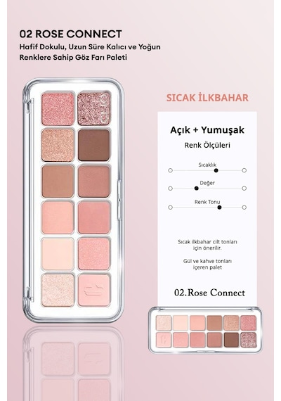 Clio Pro Eye Palette Air 02 Rose Connect