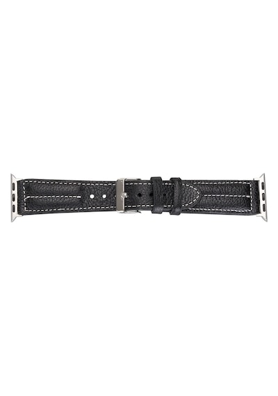 Apple Watch Uyumlu Deri Kordon 42-44-45mm Nm3-as1 Siyah