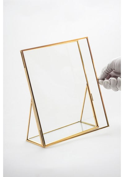Resim & Fotoğraf Çerçevesi 25x20cm Pirinç & Gold