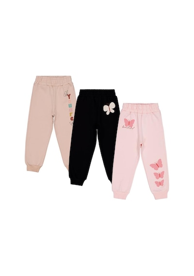 Civil Girls Kelebek Baskılı 3'lü Set 2-5 Yaş Eşofman Altı - Standart Civil Girls Kelebek Baskılı 3'lü Set 2-5 Yaş Eşofman Altı - Standart