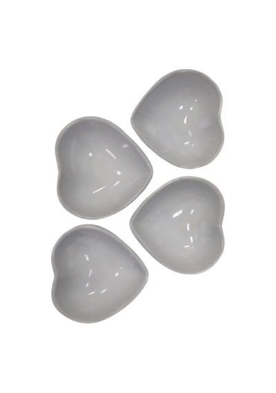 Sosluk-Kahvaltılık Kalp Şeklinde 4 Lü 9 CM Siyah