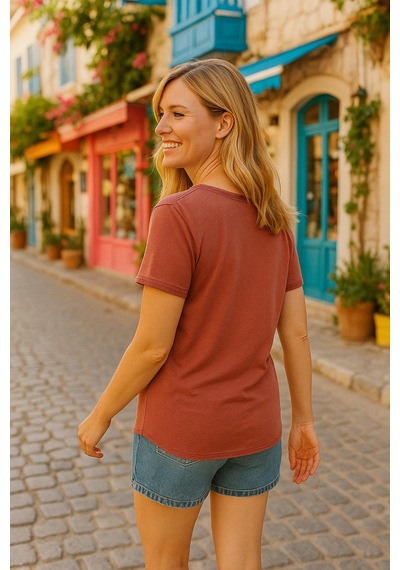 Fashion Friends Bayan Bluz 25y1201k1 Gül Kurusu Gül Kurusu