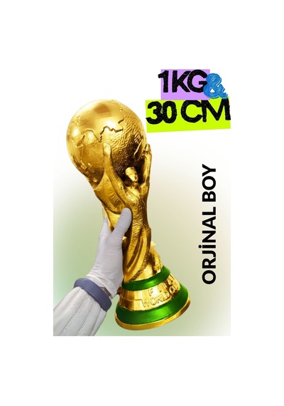 30 Cm World Cup Dünya Kupası 1 Kg Açık Altın
