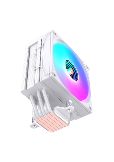 Ng Frost 600w 220w Tdp Argb Fanlı Derece Ve Devir Göstergeli Üst Seviye Kule Tipi Cpu Soğutucu Beyaz