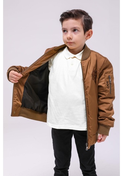 Benitto Kids Erkek Çocuk Mevsimlik Yağmurluk Ceket 51294-kahve Kahverengi
