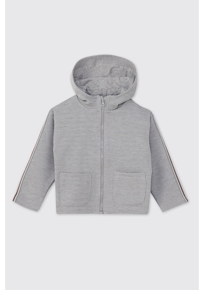 Panço Erkek Bebek Fermuarlı Gri Sweatshirt 2521BB08004