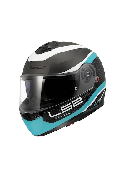 Ls2 Strobe 2 Vıctory Mat Tıtanıum-beyaz-metal Mavi Kask