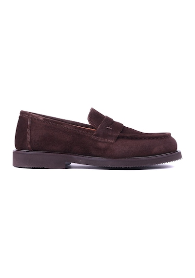 Shoetyle - Hakiki Süet Deri Kahverengi Erkek Loafer - 250-1975-1542