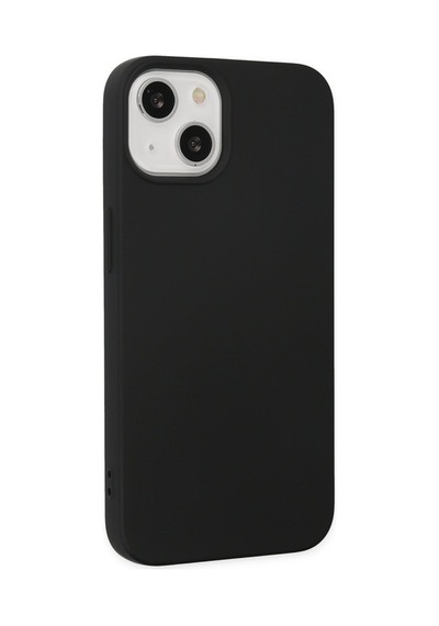 Apple iPhone Uyumlu 14 Plus Kılıf Nano İçi Kadife Silikon - Siyah Bz8683140424701