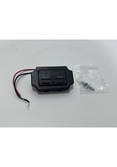 Type-c Usb 2 Portlu Araç Şarj Soketi Adaptörü 12v-24v Model 2