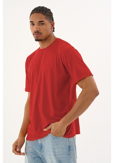 Dechers Erkek %100 Organik Pamuklu Yumuşak Dokulu Comfort Fit Bisiklet Yakalı T-shirt E222 Kırmızı Dechers Erkek %100 Organik Pamuklu Yumuşak Dokulu Comfort Fit Bisiklet Yakalı T-shirt E222 Kırmızı