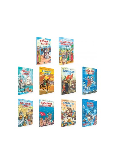 Büyük Türk Zaferleri 10 Kitap Set - 3.4. ve 5.Sınıf Damla - Sınav