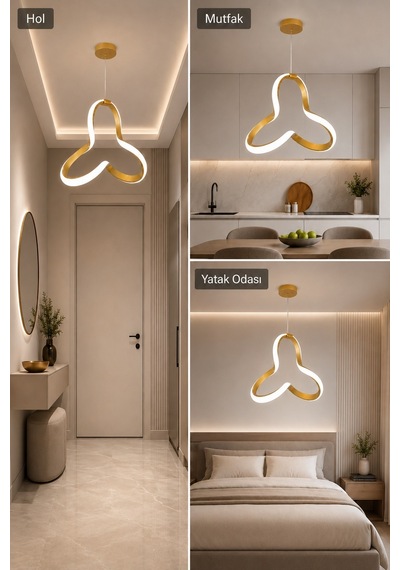 Cevina Led Sarkıt Avize Beyaz Işık Eskitme