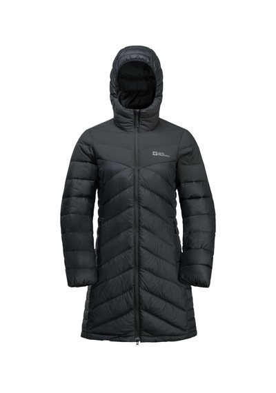 Jack Wolfskin 1207751 Tundra Down Coat W Siyah Kadın Mont