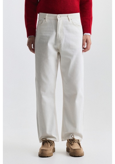 Antioch Baggy Fit Erkek Jean Ekru