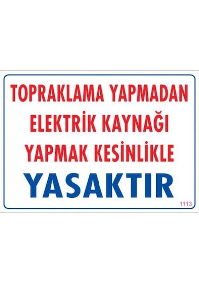 Pvc Levha Quot;Topraklama Yapmadan Energy Kaynağı Yapmak Kesinl