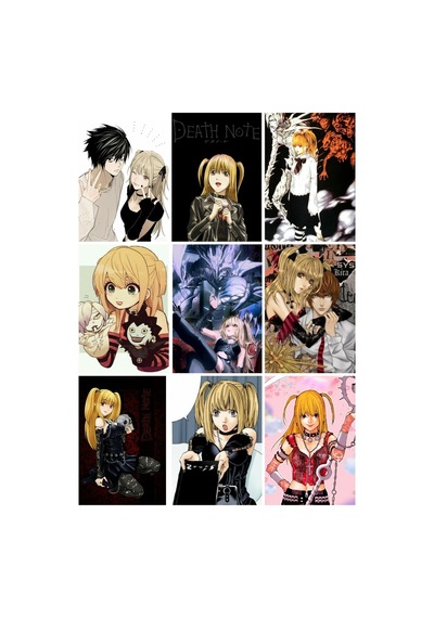 Death Note - Misa Amane 2 No 9 Lu Fotokart Seti