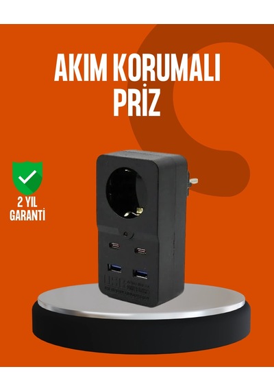 Zenvia Akım Korumalı Priz 4 Usb Type C Destekli Yüksek Isı Dayanımlı Znv2026 Belirtilmemiş