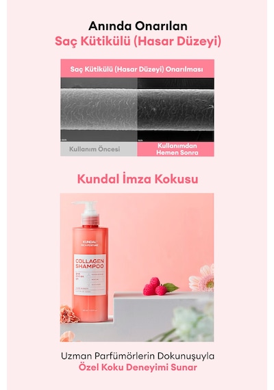 Kundal Rich Perfume Collagen Damage Care Shampoo Cherry Blossom 400 ML
