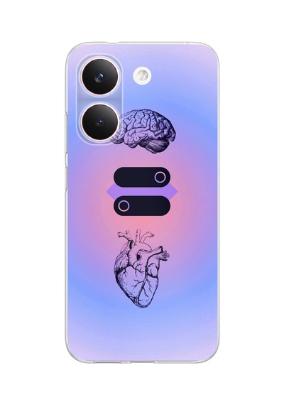 Poco X8 Pro Uyumlu Mantık Ve Duygu Temalı Baskılı Silikon Kılıf