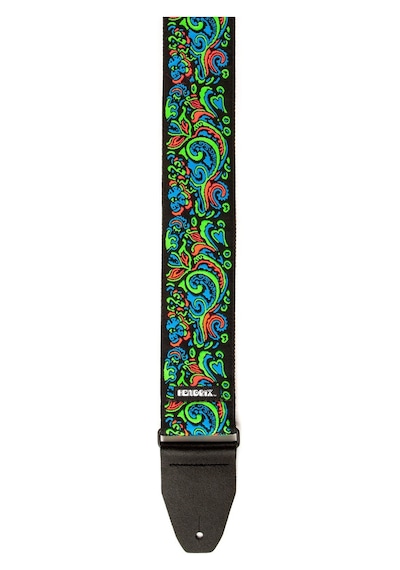 Jim Dunlop Jh27 Jimi Hendrix Blaclight Love Drops Blue Gitar Askısı