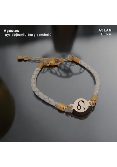 Oval Motifli Hakiki Derili 14 Ayar Altın Plakalı Bayanlara Ağustos Ayına Özel Bileklik-314ay-beyaz Altın Oval Motifli Hakiki Derili 14 Ayar Altın Plakalı Bayanlara Ağustos Ayına Özel Bileklik-314ay-beyaz Altın