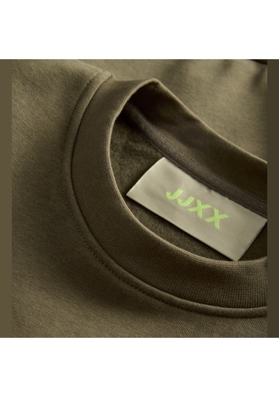 Jack & Jones Kadin Gögüs Logolu Sweatshirt - Abbie - 12223962 Beech