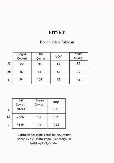 Ritnice Kadın Katty %100 Pamuk Bağlamalı Bel Lastikli Müslin Dokuma Alt Üst Siyah Takım