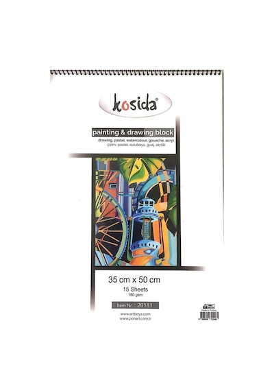 Kosida Painiting Drawing Blok 180gr 35x50 15 Yp. Grenli Kağıt