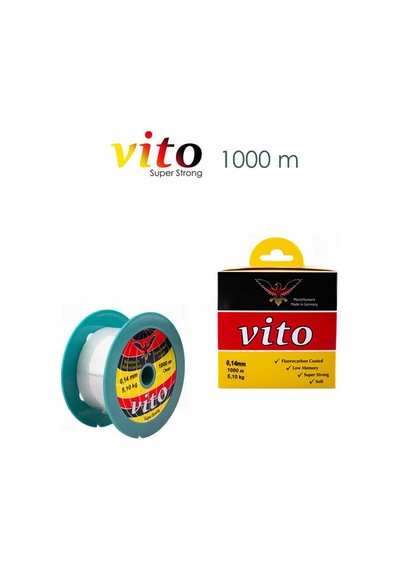 1000m. Bobin Vito Süper Strong Fluorocarbon Coated Olta Misinası - 0.20mm