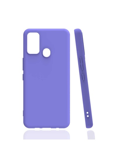 Zore Tecno Spark 7t Kılıf Omsy Biye Silikon - Lila