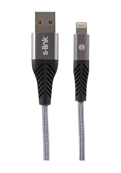 S-Link Hızlı Şarj Lightning 3A Apple iPhone Data Kablosu Uyumlu iOS