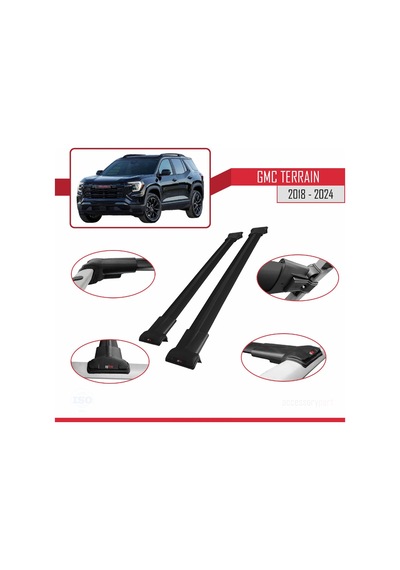 Gmc Terrain 2018-2024 Arası İle Uyumlu Fly Model Ara Atkı Tavan B