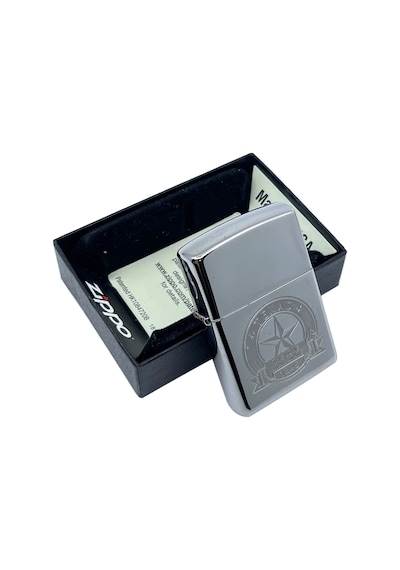 Zippo Texas The Lone Star State Dizayn Çakmak Gri