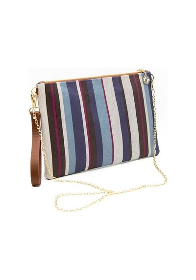 Silver Polo Mix - Taba Ekose Kadın Portföy Ve Clutch El Çantası Sp1034