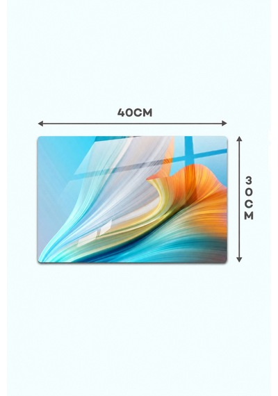 Gökçeoğlu Cam Kesme Tahtası Elegance Temalı - Cam Kesme Tablası 30cm X 40cm Çok Renkli