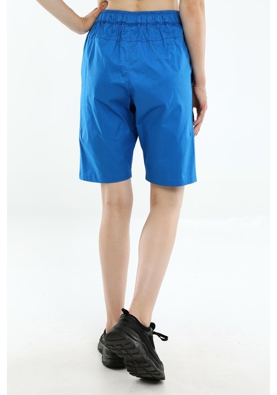 Maraton Sportswear Comfort Kadın Basic Saks Şort 19992-saks Saks