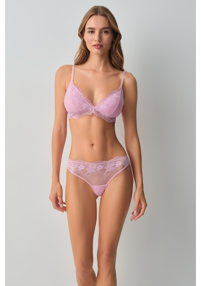 Suwen Scarlet Dantelli Üçgen Bralet Sütyen Wsl10110201077 Pembe