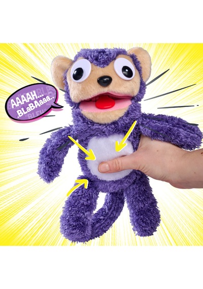 Screamerz Sesli Peluş Çılgın Maymun Mor