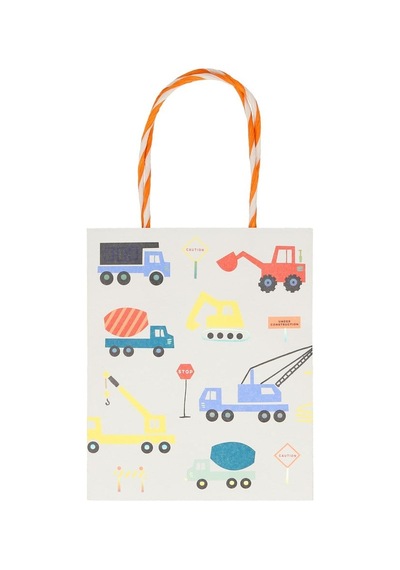 Meri Meri - Construction Party Bag - İnşaat Parti Çantaları - 8'li Tüm Yaşlar